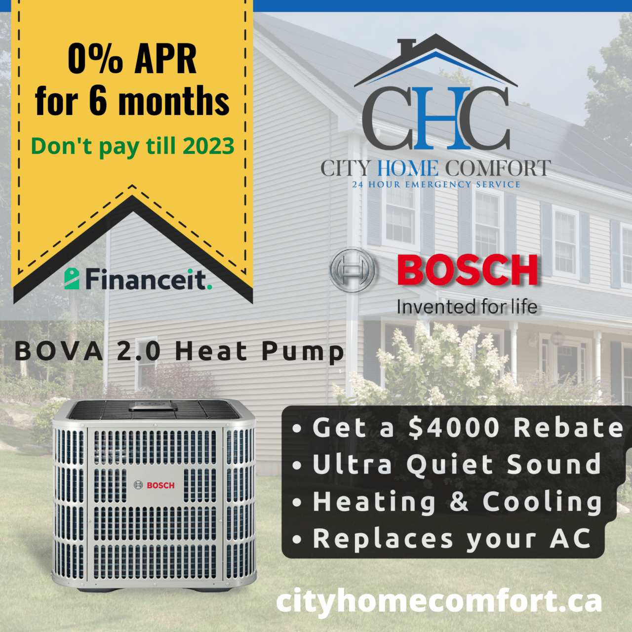Bosch Heat Pumps Licensed Installations City Home Comfort