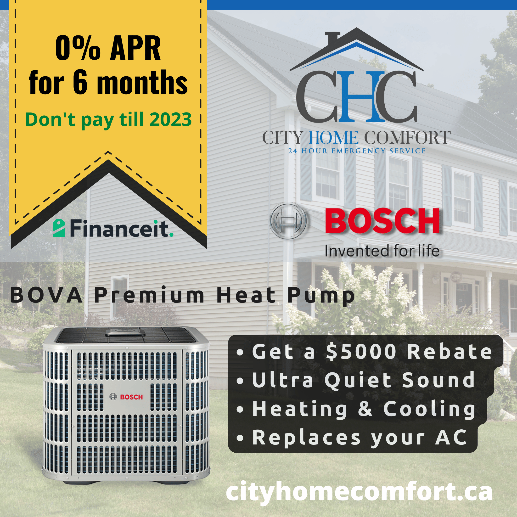 Bosch IDS Heat pump 6 months at 0 Bosch IDS Rebates
