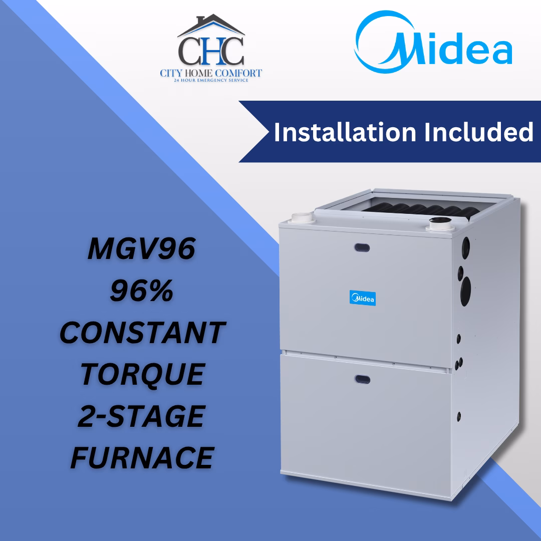 Midea MGV96 96% two-stage variable-speed gas furnace