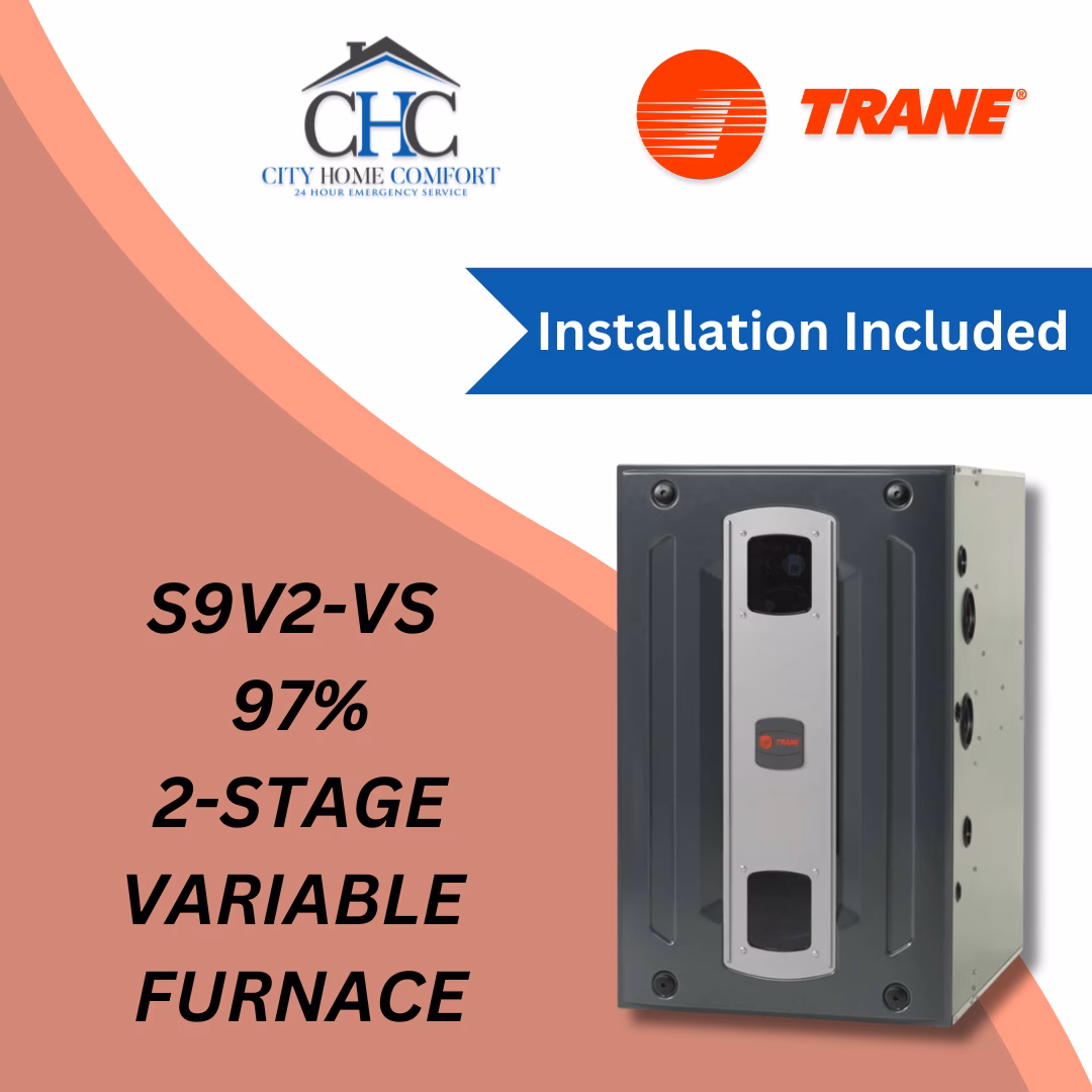 Trane S9V2 variable speed furnace installed by City Home Comfort